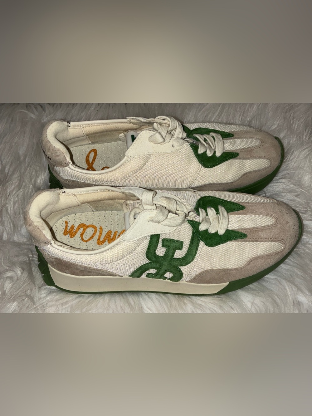 New Sam Edelman Langley Color Block Suede Mesh Signature Logo Retro Sneakers 7.5 - Picture 6 of 15